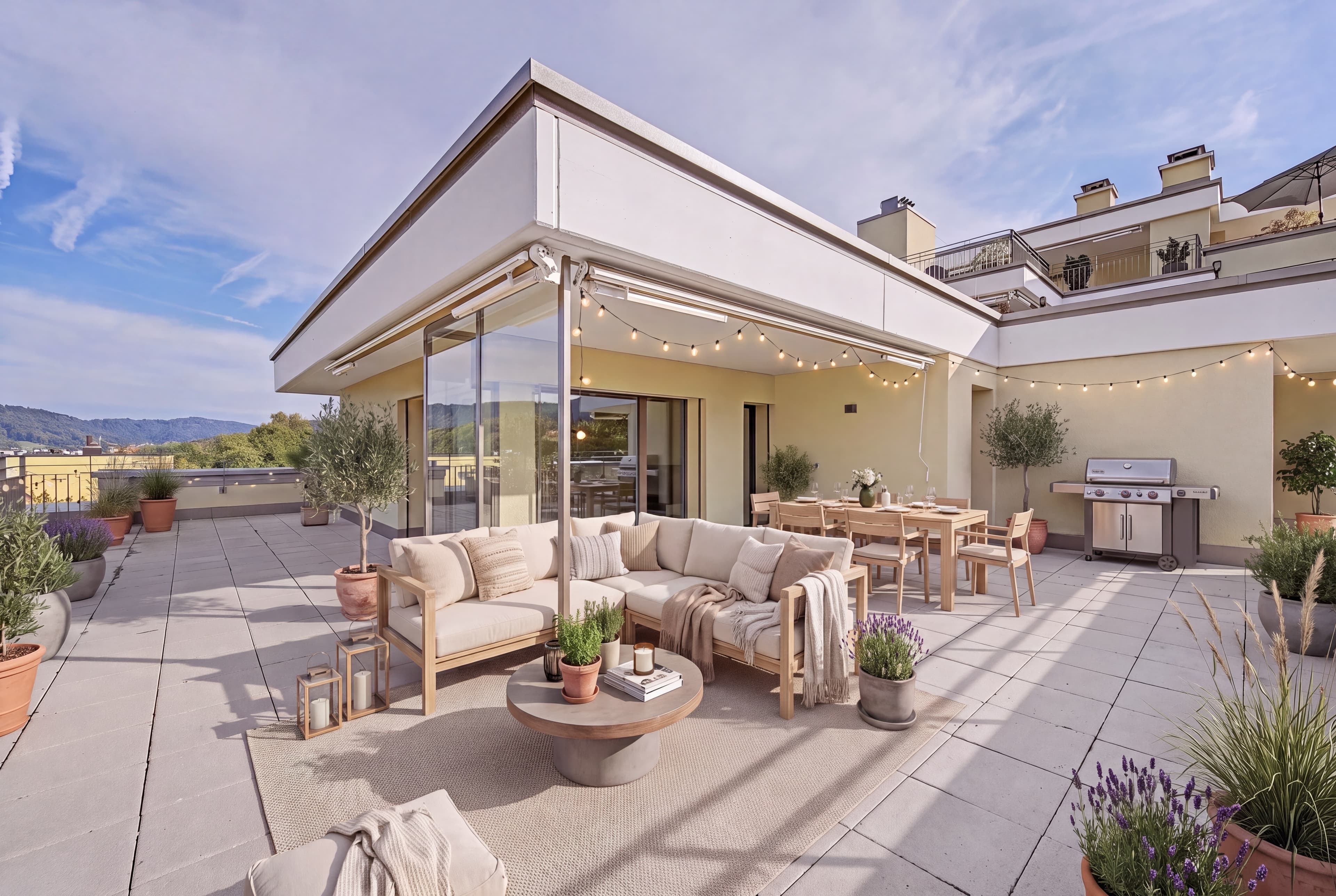 2.0 - Zimmerwohnung mit 94 m² Dachterrasse und Blick ins Grüne in 8136 Gattikon – Bild 4